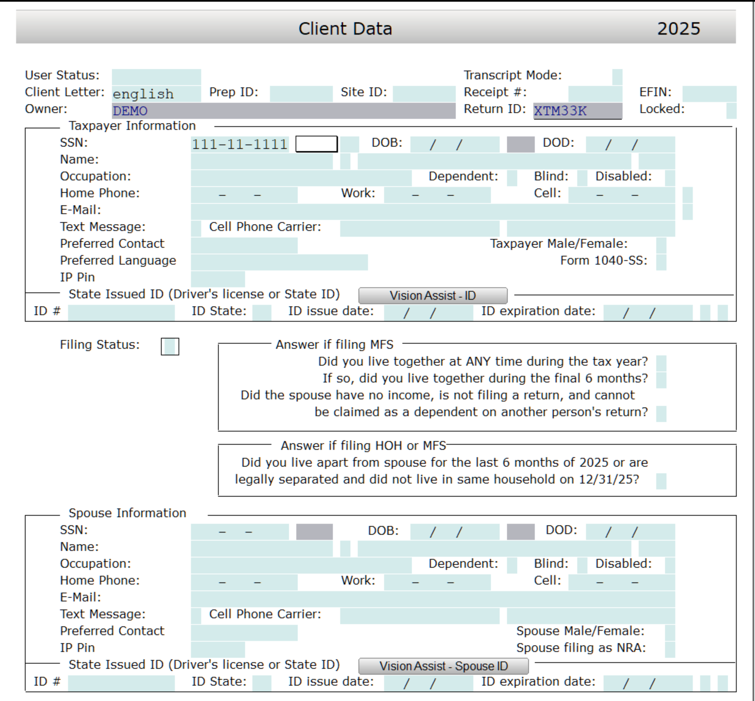 CrossLink Client information