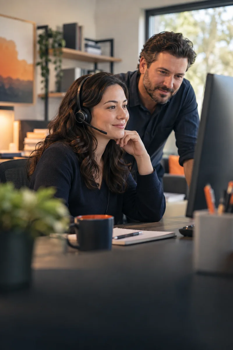 TaxAutomate support team helping a customer